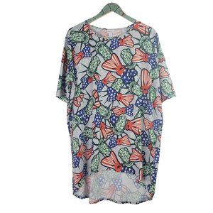 Lularoe Irma T-Shirt Statue of Liberty Sz L